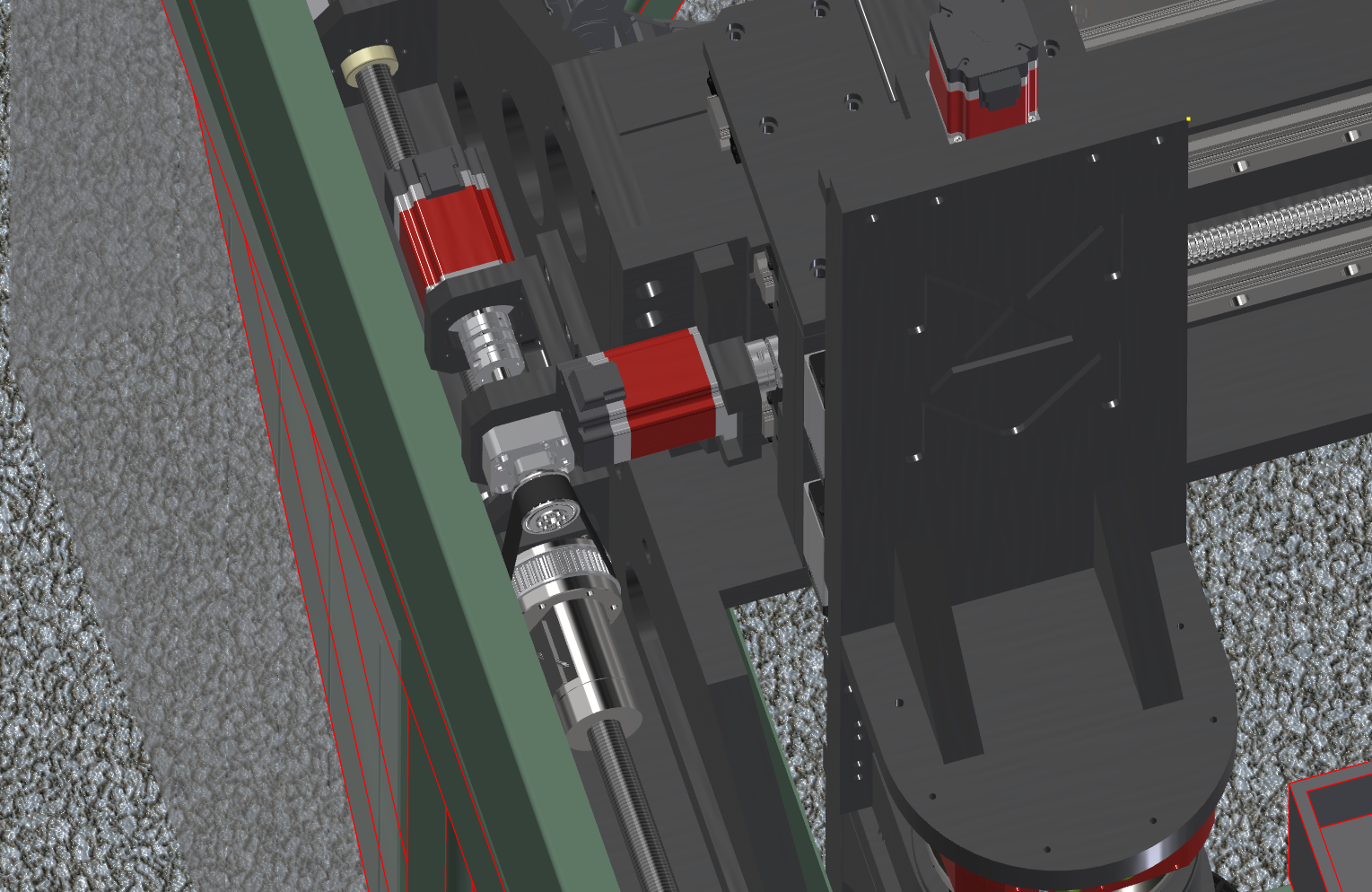 龙门机床旋转轴Gimbal Rotary模型3D图纸 INVENTOR设计